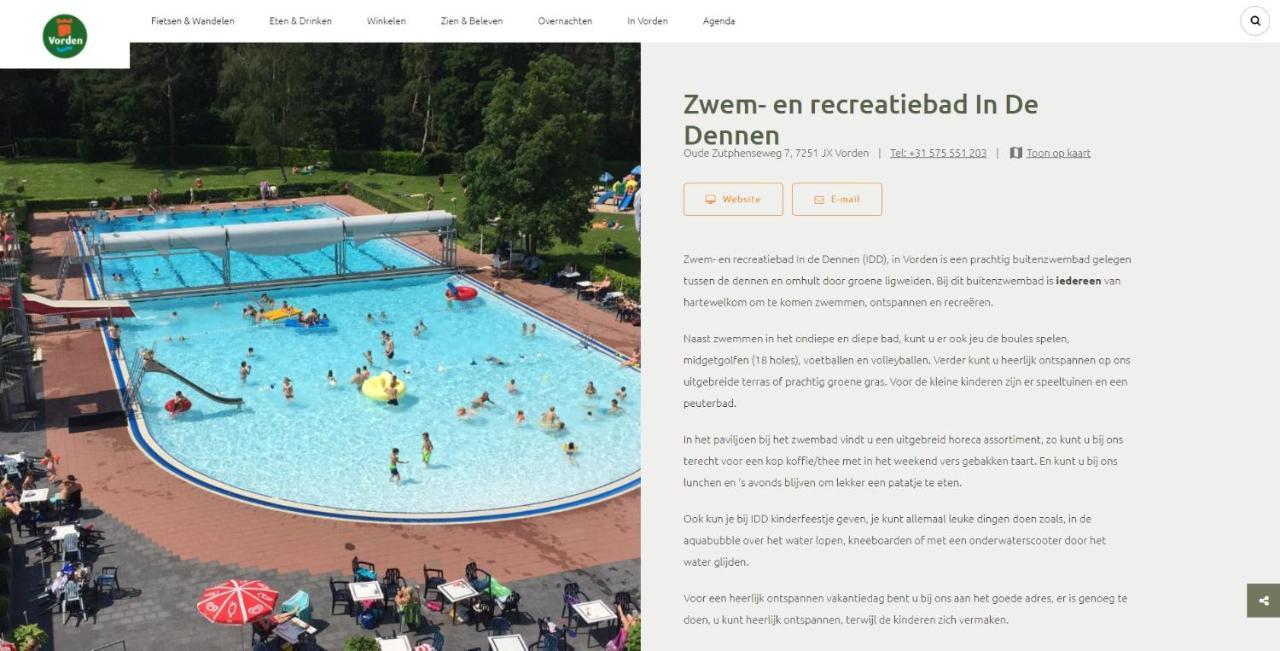 Sfeervol Vakantiehuisje In Bosrijke Omgeving 福尔登 外观 照片